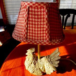 Antique Rooster Night Light with Shade